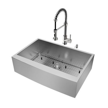 36 Inch Stainless Steel Undermount Single Bowl Kitchen Sink Zero Radius Design Kitchen Sink Design Contemporary Kitchen Sinks Steel Kitchen Sink