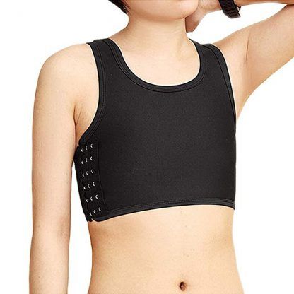 Chest Binder Mesh 3 Rows Central Clasp Corset Vest Breast Binder Compression for Women FTM Tomboy Trans Lesbian