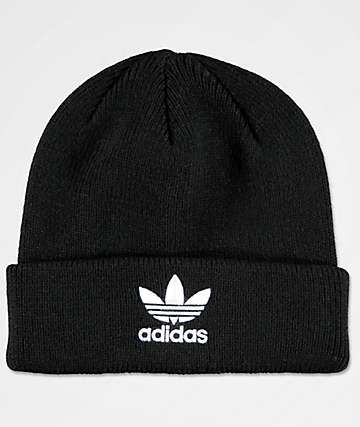 adidas Original Trefoil Black Beanie | Gorras de moda ... adidas Original Trefoil Black Beanie | Gorras de moda ...