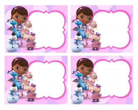 doc food labels one | Doc mcstuffins birthday party, Birthday party printables, Doc mcstuffins