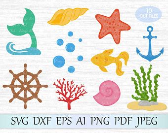 Ocean Svg Bundle Under The Sea Svg Ocean Clipart Ocean Animals Svg Beach Svg Clipart Dxf Png Ocean Clipart Under The Sea Clip Art