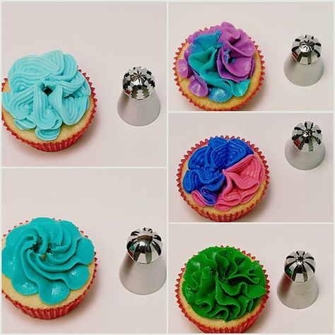 Queen of Cakes 10 Nozzles Piping Bag Cake Decorating Multi Shapes Icing Baking