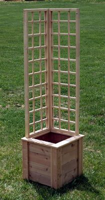 Corner Planter And Trellis Garden Patio Projects Container Gardening Corner Planter And Trellis Garden, Corner Garden Planters With Trellis