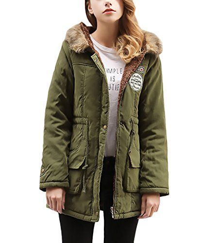 Attentif Parka chaqueta señora chaqueta invierno XXL fell real fell capucha negra