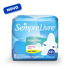 Sempre Livre Adapt Plus Seca Com Abas Absorvente Sempre Livre Produtos De Beleza Produtos De Higiene
