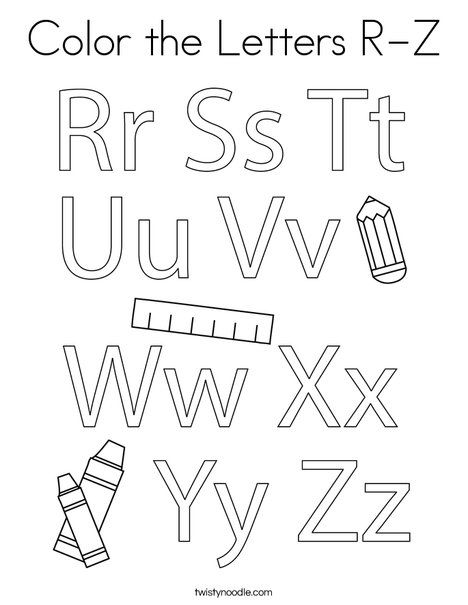 Glue The Letter That Comes Next Coloring Page Twisty Noodle Alphabet Coloring Pages Lettering Lettering Alphabet