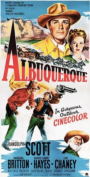 Western Union Randolph Scott vintage movie poster print