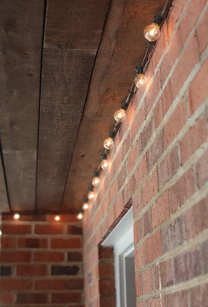 Pin On The Homestead Pin On The Homestead, How To Hang Outdoor String Lights On Brick Wall