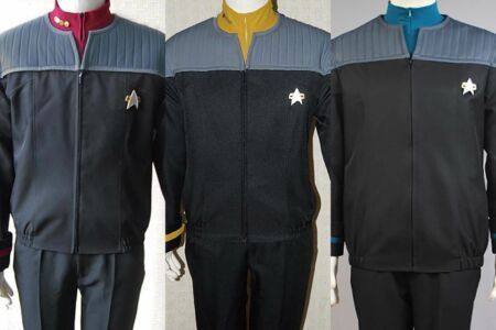 Star Trek NEM Duty Uniform Halloween Cosplay Costume Nemesis Jacket+shirt+badge