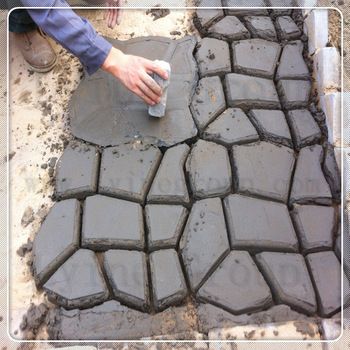 Road Maker Driveway Walk Pavement Paving Mold Patio Concrete Stepping Stone.UK
