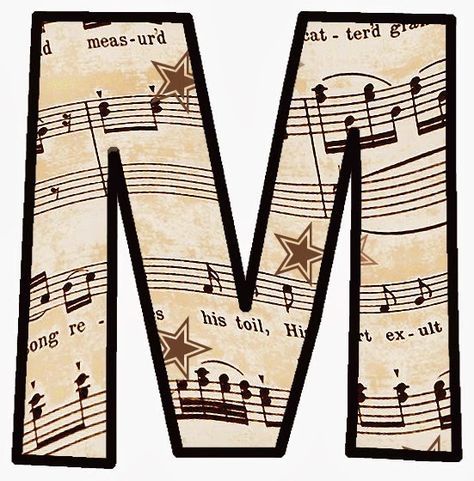Letras Para Imprimir Y Recortar De Notas Musicales Partituras Musicales Notas Musicales Para Imprimir Letra Musical