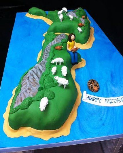 Acrylic New Zealand Country Map Flag & Kiwi Bird Childrens Education Cake Topper Acrylic New Zealand Country Map Flag & Kiwi Bird Childrens Education Cake Topper