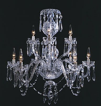 Waterford Crystal Cranmore B9 Chandelier 9 Arm Lamp Crystal Chandelier Waterford, Waterford Cranmore Chandelier Parts