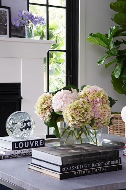 Coffee Table Styling Fresh Flowers And Flower