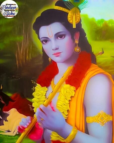 pic of shri krishna drawing