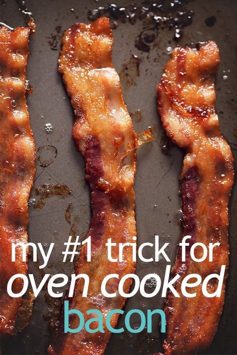 Oven Cooked Bacon, Bacon In The Oven, Baked Bacon, Cooking Bacon, Fries In The Oven, Oven Cooking, Cooking Recipes, Crispy Bacon, Bacon Dip