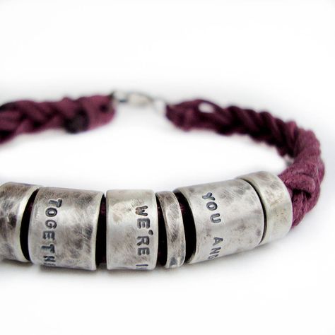 cadeau pour elle message damour Bracelet pr/énom ou message personnalis/é cadeau personnalis/é message damiti/é