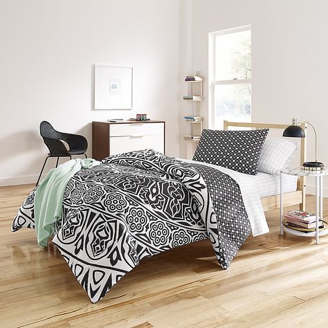 Shembel 6 Piece Reversible Twin Twin Xl Comforter Set In Black