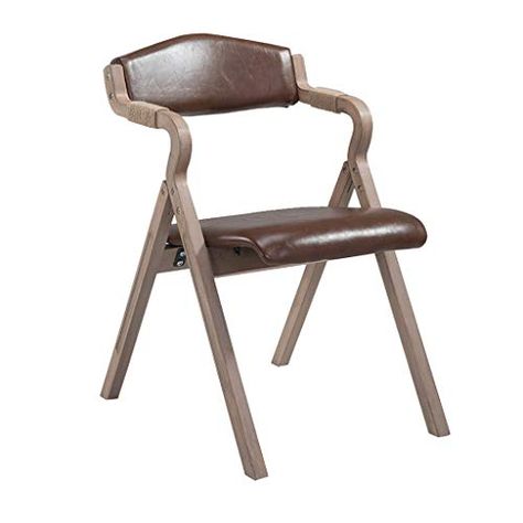Wooden Retro Dining Chair rmchair Breakfast Chair Kitchen Stool with Padded Seat