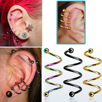 Details about 1-2PC Barbell 16G Helix Piercing Spiral Piercing 3mm Balls 8mm-10mm 5/16"-3/8" Details about 1-2PC Barbell 16G Helix Piercing Spiral Piercing 3mm Balls 8mm-10mm 5/16"-3/8"