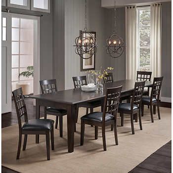 Alec 9 Piece Dining Set Dining Room Sets Dining Room Design Dining Table Dimensions