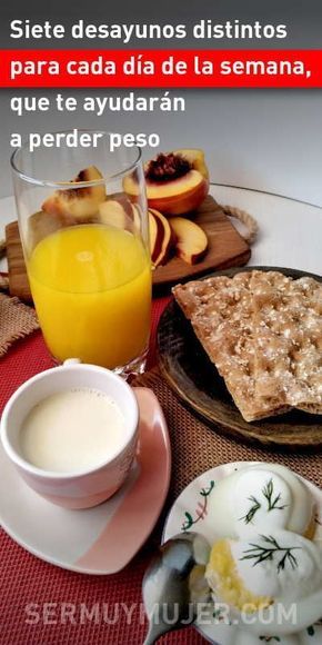 Ideas de desayunos para bajar de peso