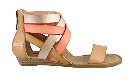 CYBLING Girls Closed-Toe Leather Solid Flower Outdoor Sport Casual Sandals Toddler//Little Kid Pink