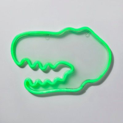Neon Dinosaur Green Pillowfort Light Pillow Fort Kids Lamps Neon Dinosaur Green Pillowfort, Dinosaur Table Lamp Green Pillowfort