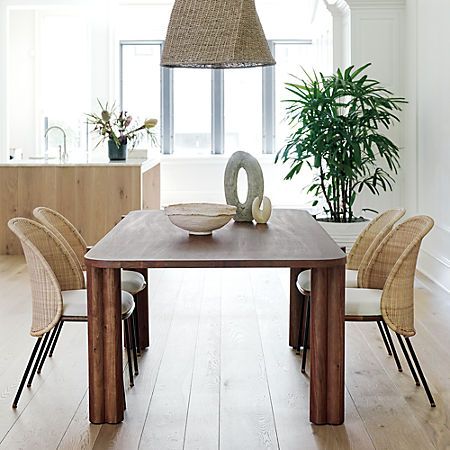Camille Acacia Wood Dining Table Reviews Cb2 In 2021 Dining Table Wood Dining Table Wood Dining Room Table