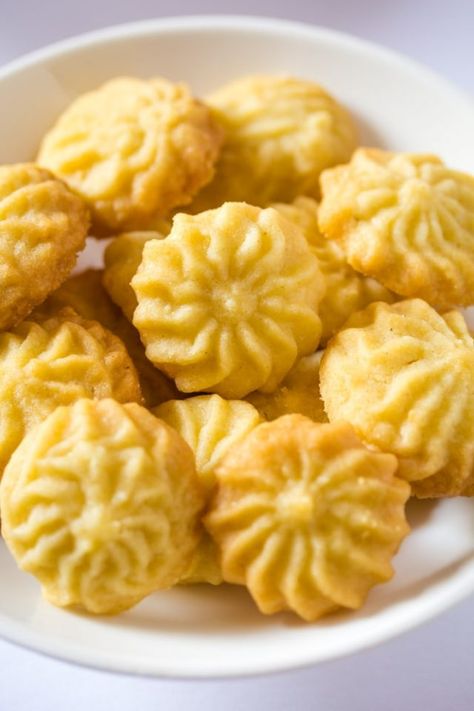 Eggless Butter Cookies in 2019 | Cookies without eggs, Cookie recipes