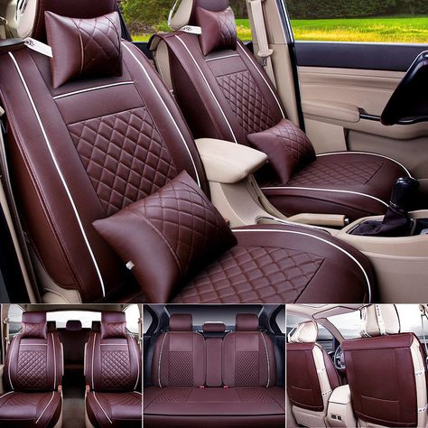 Car seat covers fit Volvo XC90 black//beige leatherette full set