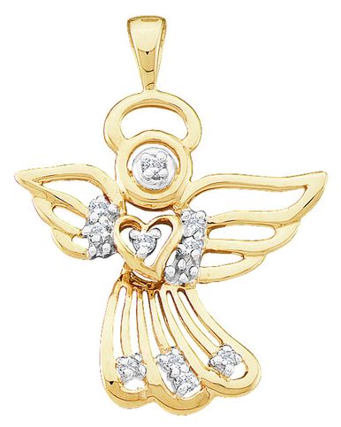 Mia Diamonds 10k Solid Yellow Gold Budded Cross Pendant 30mm x 21mm