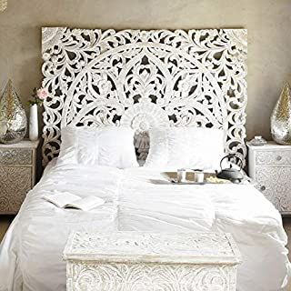 Com White Wood Headboard King Size Bed Headboards For Beds Carved King Size Bed Headboard, White Wooden Headboards For King Size Beds