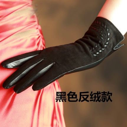 CWJ Mens Gloves Soft Leather Warm Drive