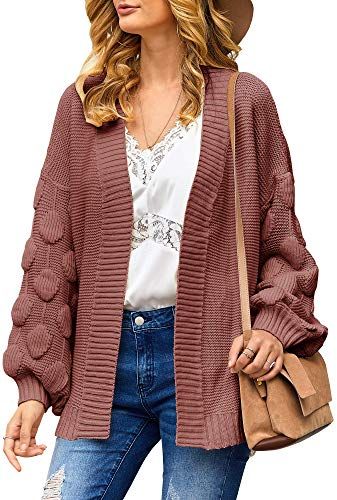 New Pxmoda Womens Oversized Pom Pom Cardigan Chunky Batwing New Pxmoda Womens Oversized Pom Pom Cardigan Chunky Batwing