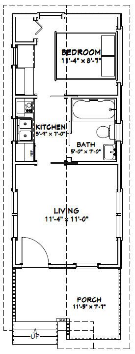 12x28 1 Bedroom House -- #12X28H1C -- 336 sq ft - Excellent Floor ... 12x28 1 Bedroom House -- #12X28H1C -- 336 sq ft - Excellent Floor ...