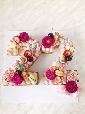 number 22 birthday cookies