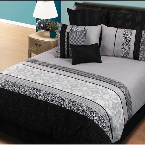 12pc Queen Bedding Set Black Pattern 666927596 Sets - Burlington Coat Factory Bedding Queen 12pc Queen Bedding Set Black Pattern 666927596 Sets - Burlington Coat Factory Bedding Queen