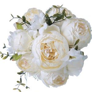 Artificial Flower Silk Peony Bouquet Necessaries Wedding Decor Usable New· HxExO Artificial Flower Silk Peony Bouquet Necessaries Wedding Decor Usable New· HxExO