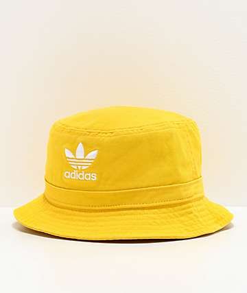 Adidas Originals Yellow White Bucket Hat Zumiez Tarz Moda Sapka Moda