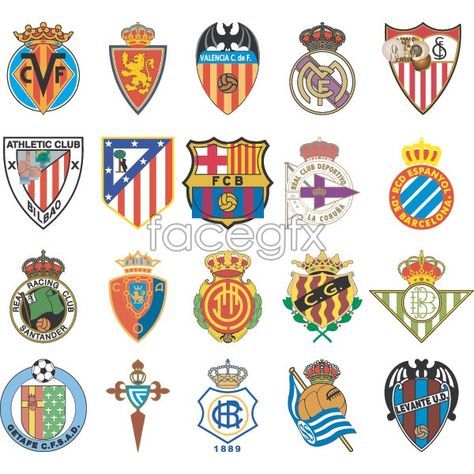 ai format spain football club logo vector for Free Download | Spain