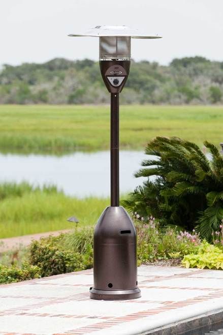 Fire Sense Well Traveled Living Hammer Tone Bronze Deluxe Patio Heater Fire Sense Patio Heater, Fire Sense Deluxe Patio Heater