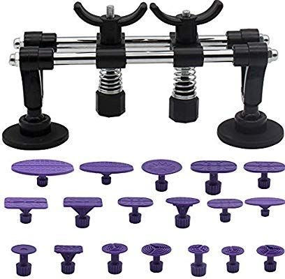Dent Repair Tool Kit 19PCS Dent Puller Remover Paintless Tirabolli per Carrozzeria Auto WANYIG Kit di Riparazione per ammaccature