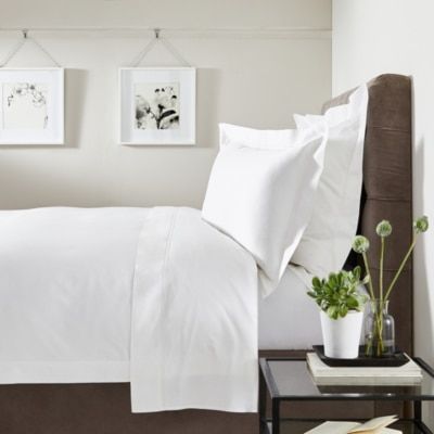 Symons Cord Deep Fitted Sheet, White Symons Double Row Cord Duvet Cover