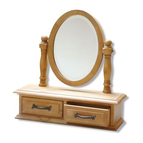 Oval Dressing Table Mirror In Natural Timber With Large Twin Drawers Adjustable Tilt This Beautiful Hand Oval Dressing Table Mirror In Natural, Antique Pine Dressing Table Mirror With Drawers