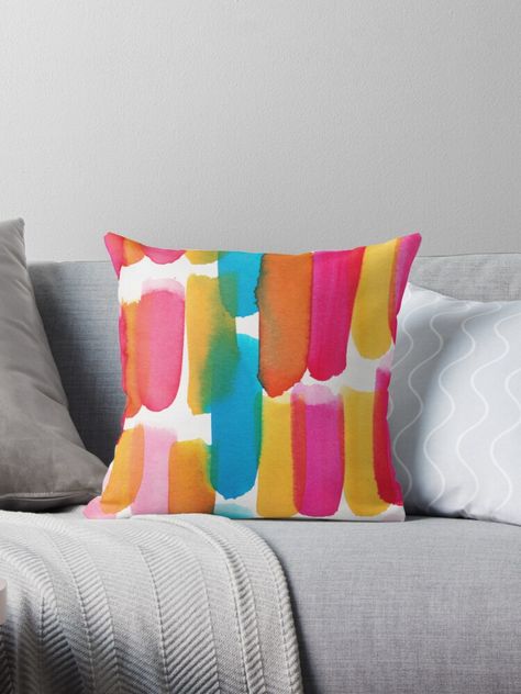 7 191128 Abstract Watercolor Pattern Painting Throw Pillow By Valourineart Watercolor Pattern Painting Patterns Abstract Watercolor