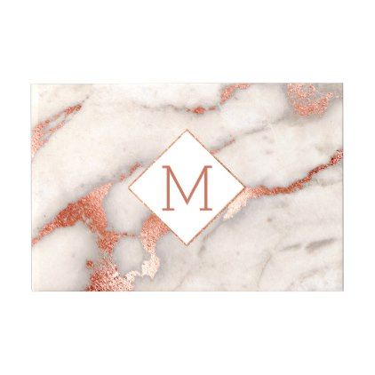 Rose Gold 5.5\u201d Salad Plate Accents Metallic Marble