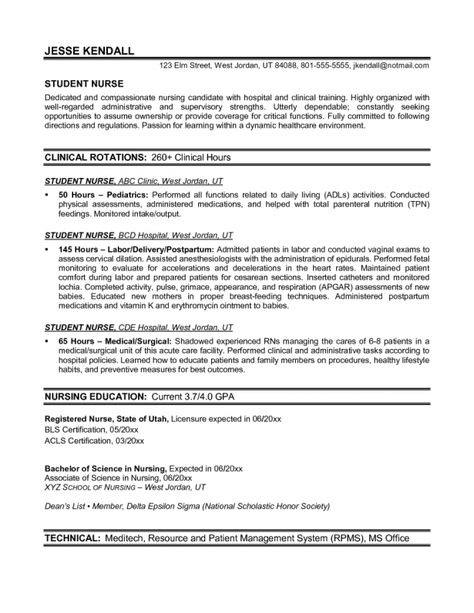 resumes professional student nurse resume objective sample object for resumes