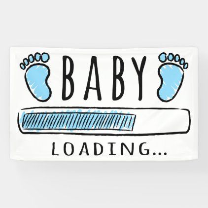 Download Baby Shower Boy Baby Boy Loading Banner Zazzle Com In 2021 Baby Boy Shower Boy Shower Baby Boy