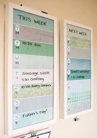 Image result for how to organise your family schedule planner wall